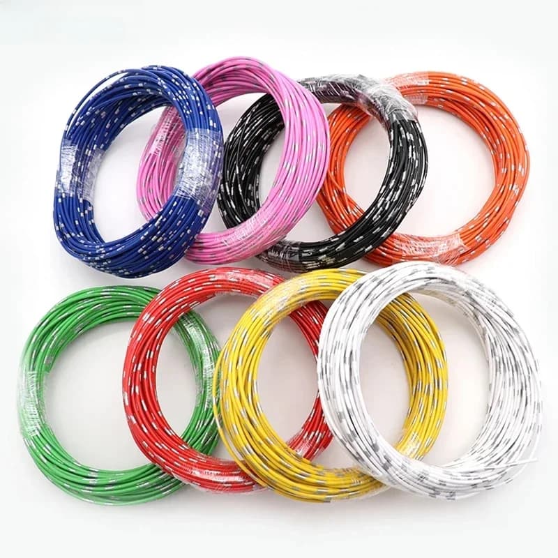5 ~ 100m fil de voiture AVSS mince PVC isolation ligne de cuivre pur 22 20 18 16 14 13 AWG haut-parleur câble Audio bricolage fils automobiles