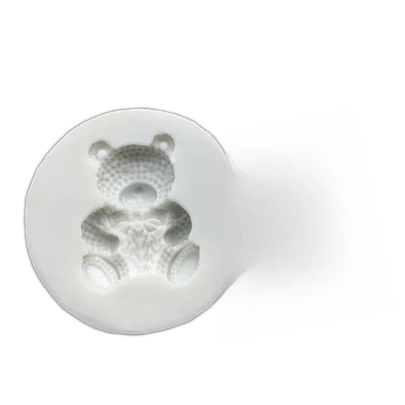 Moule en silicone en forme d'ours pour décoration de gâteaux, ustensile de cuisson idéal pour le chocolat, le Chi, la pâte à sucre