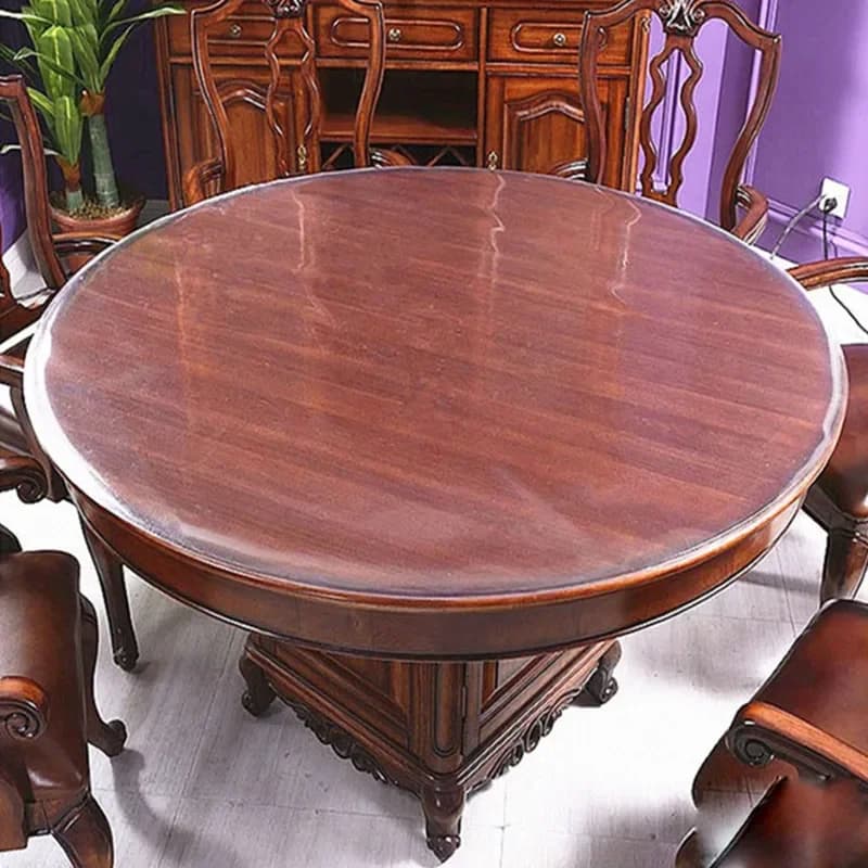 1 pièce, épaisseur 1,0 mm, nappe en PVC plastique souple, nappe transparente, imperméable, motif de cuisine, tissu doux résistant à l'huile.