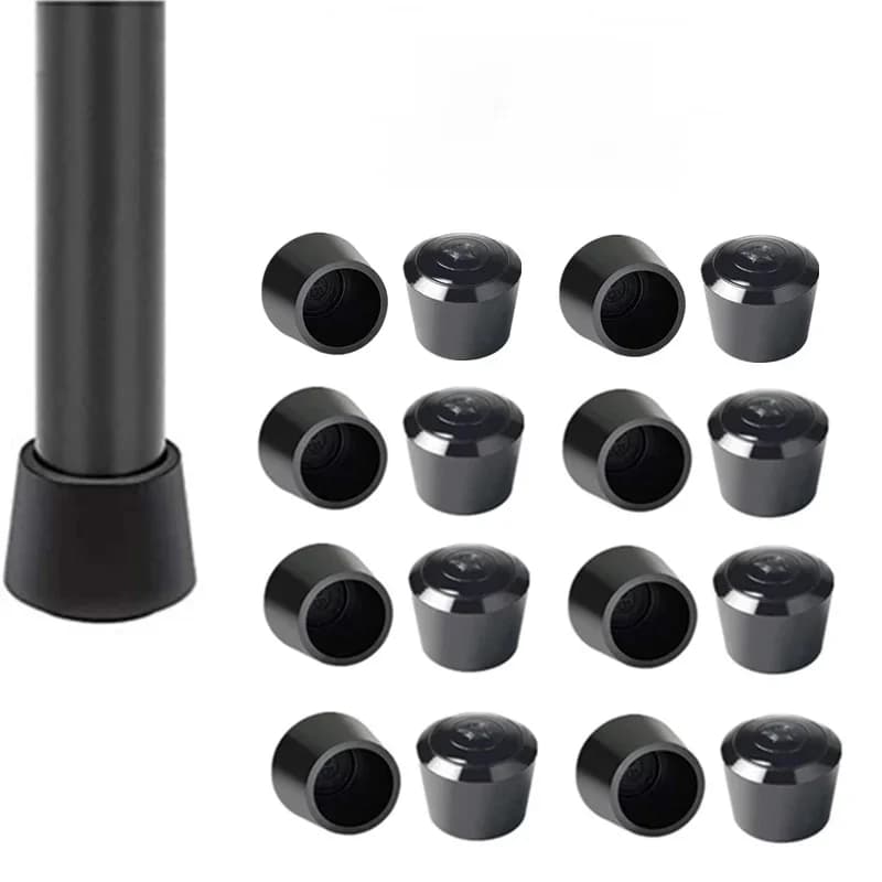Embouts de pieds de chaise en caoutchouc, 16 pièces, couvre-pieds de meubles, couvercles d'extrémité de Table, protection de sol pour intérieur, maison, extérieur, Patio, jardin, bureau