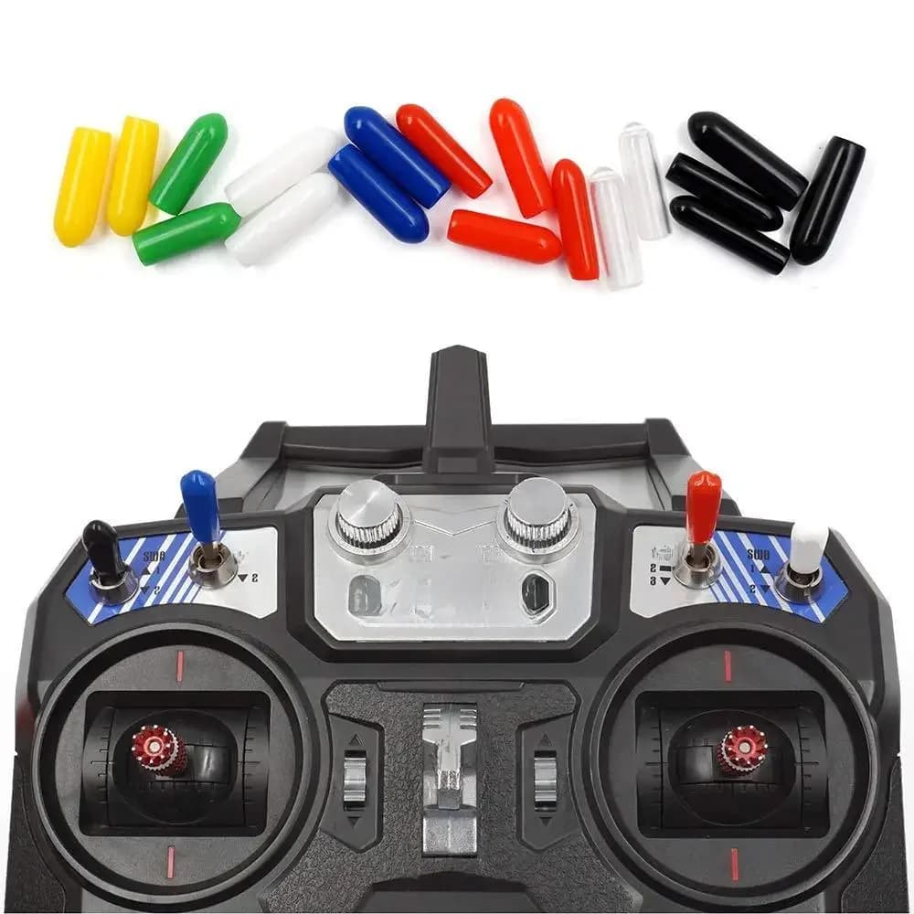 HOBBYMATE – gaine de capuchon en caoutchouc pour interrupteur émetteur FrSky X9D QX7 Flysky Spektrum, 5 pièces/lot, housse de protection antidérapante, en Stock
