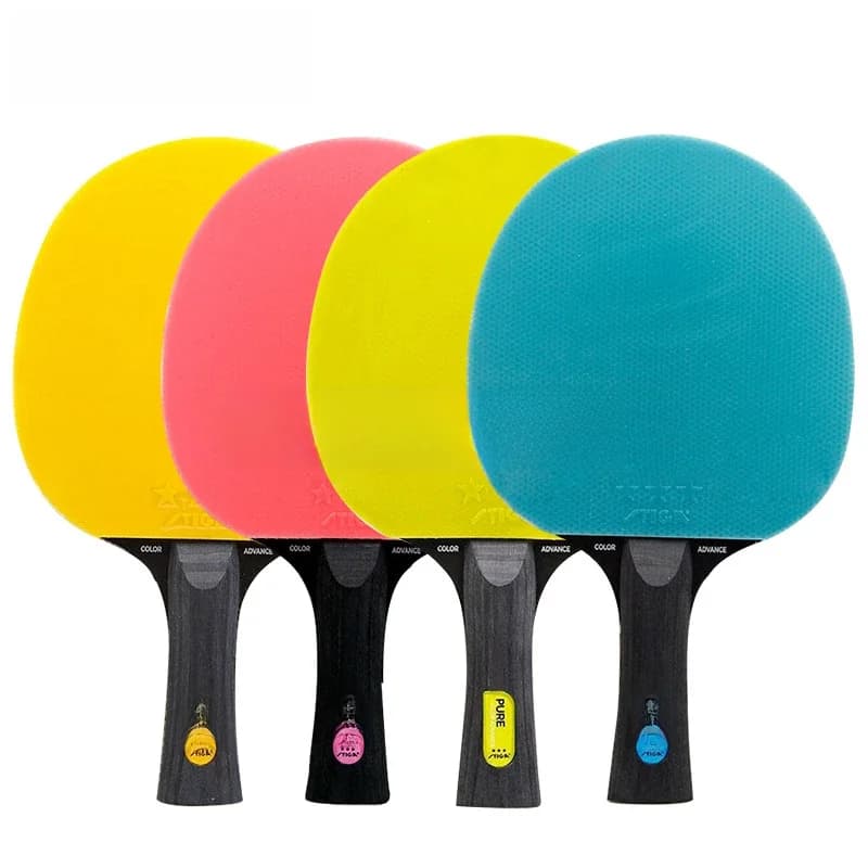 STIGA – raquette de Tennis de Table professionnelle en caoutchouc, boutons colorés purs, originales, batte de pagaie de Ping-Pong