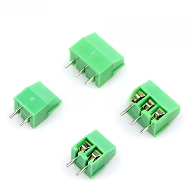 100 pièces KF350-3.5-2P-3P 3.5mm pas 2 broches 3 broches épissable enfichable PCB bornier à vis connecteur KF350 300V 10A pour 24-18AWG
