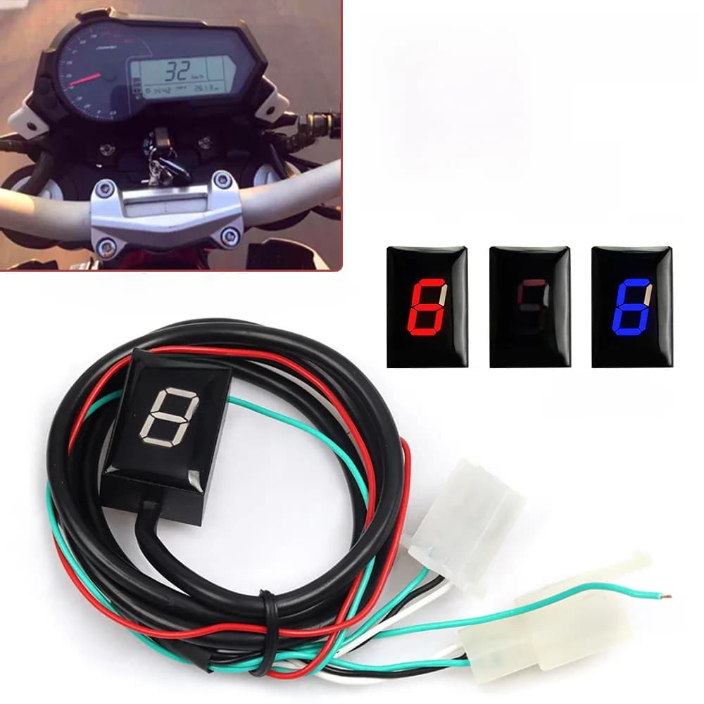 Indicateur de vitesse pour Benelli TNT125 TNT 125 BJ125-3E BJ-125-3E Moto Accessoires Gear Display Direct Mount 1-6 Speed Digital