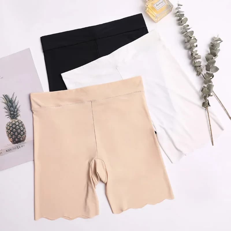 M ~ 4XL pantalons de sécurité pour femmes mince respirant non bouclé boxer taille haute pantalons courts grande taille quatre coins legging shorts