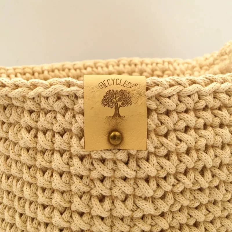 Étiquettes en cuir avec rivets, 30 pièces, logo personnalisé fait à la main, pour crochet, couture personnalisée, pliable, vêtements, chapeaux