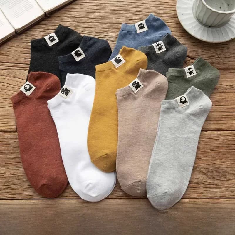 Chaussettes pour hommes, grandes tailles, respirantes, à la cheville, courtes, mignonnes, joyeuses Calcetines, désodorisantes, coupe basse, Bigfoot, tailles 44 45 46, EU 42-48