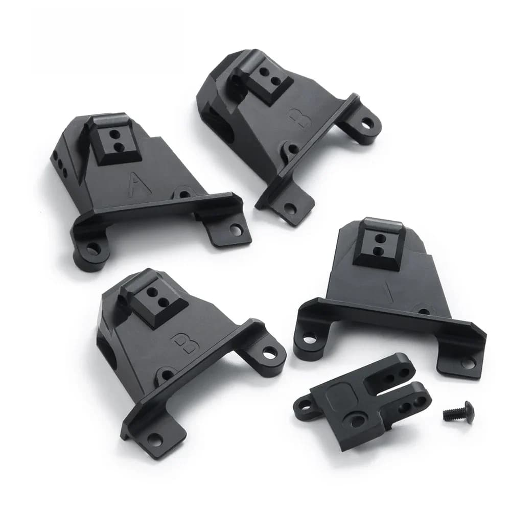 AXSPEED Tours d'amortisseurs avant et arrière en aluminium avec support réglable pour voiture RC Crawler TRX-4 1/10