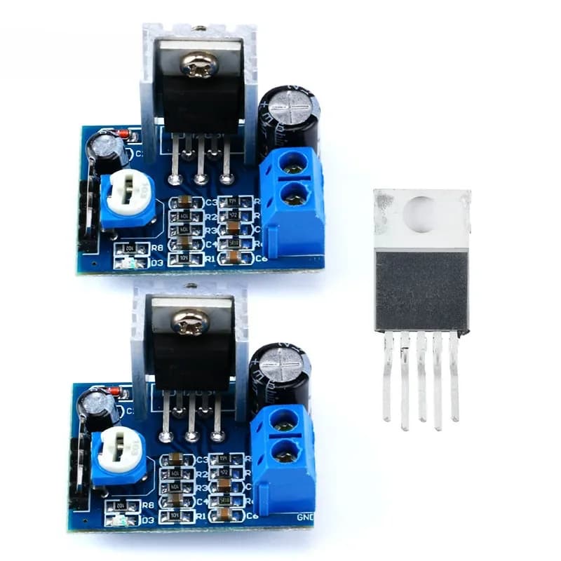 Module amplificateur audio TDA2030A 18W (2 pièces/1 pièce) avec puce TDA2030 et réglage du volume 6-12V