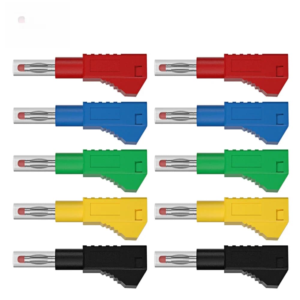 JZDZ-Gels de sécurité rétractables, 4mm, 10 pièces, empilables, connecteurs électriques, bricolage, outils d'assemblage, dividende 10043