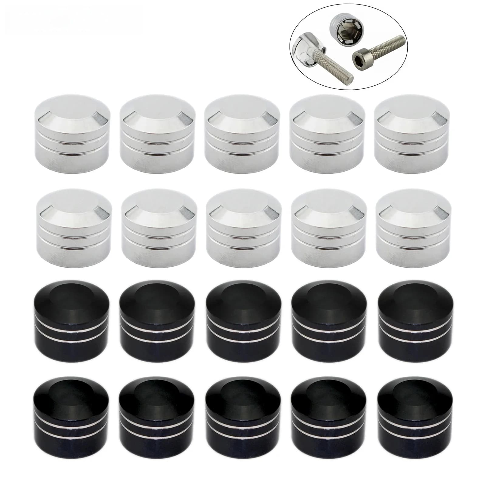 Couvercle de boulon de moto, capuchon de boulons à vis à tête de moteur à double came pour Harley Sportster 883 Heritage Softail Dyna Touring