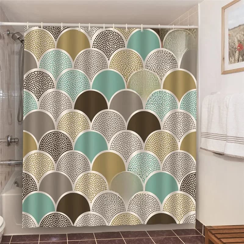 Rideau de douche en tissu Polyester imperméable pour salle de bain, Bikini Sexy, beauté