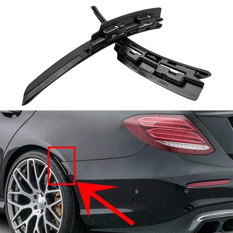 Extensions de pare-chocs arrière et extensions d'ailes (lèvres de roue) pour Mercedes Benz W213 E200 E250 E300 E400 E53 E63 E43 AMG Berline 2016-2022