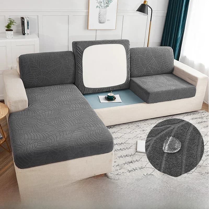 Housse de coussin de siège de canapé imperméable de haute qualité, protection de meubles pour animaux de compagnie et enfants, extensible, lavable, amovible, housse antidérapante