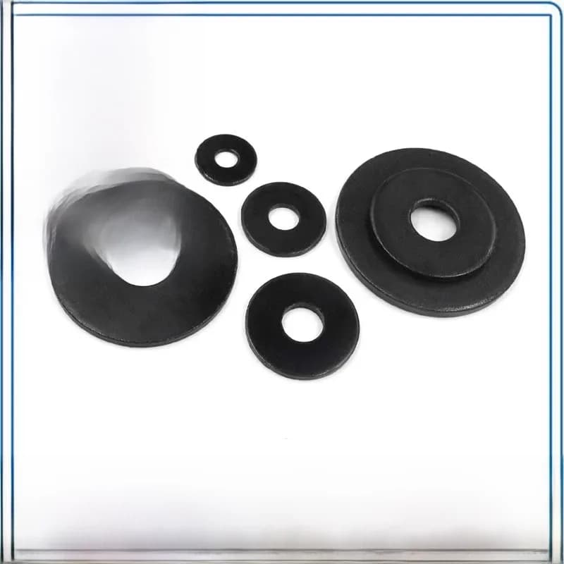 1-50pcs Non standard M3 M4 M5 M6 M8 M10 M12 M14 M16 acier au carbone noir grande taille surdimensionné grande rondelle plate plus large joint uni