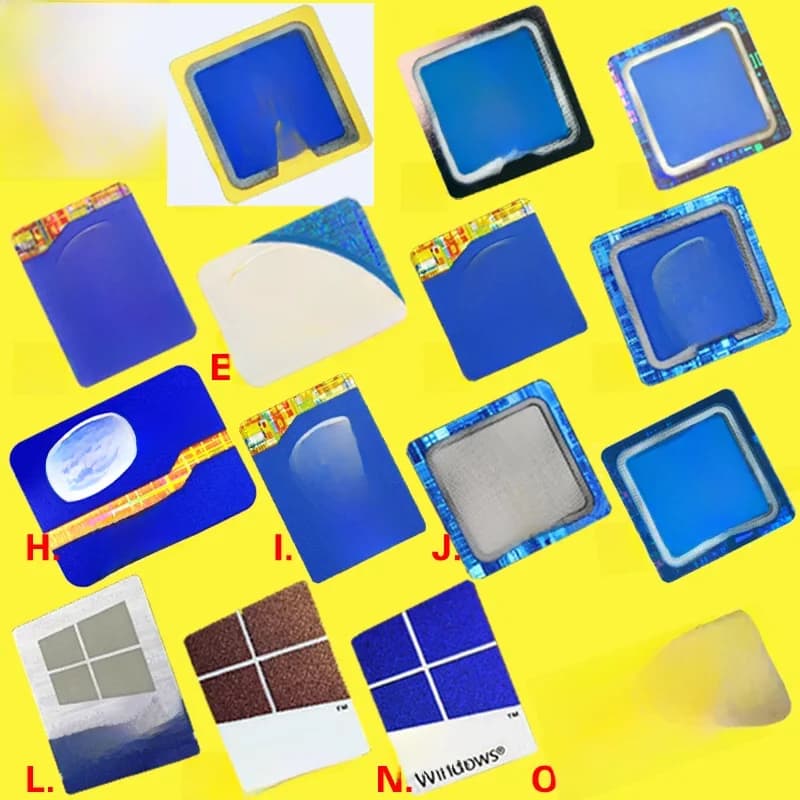Autocollants décoratifs pour ordinateur, étiquette intérieure en or et argent, Pentium Xeon Celeron, DIY bricolage
