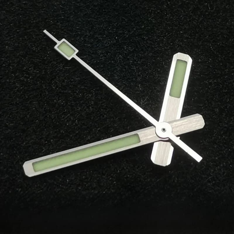 Ensemble MOD SKX adapté pour 4R35 4R36 7S26 NH35 NH36 mouvement Vintage argent C3 Lume 62MAS Style aiguilles de montre Super vert lumineux