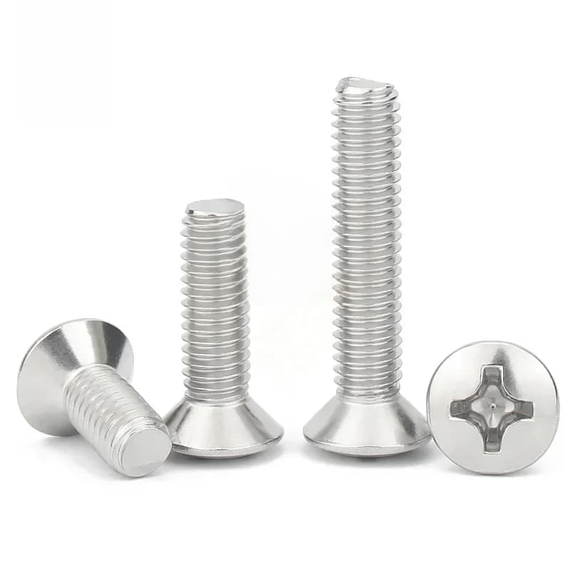 Vis à tête fraisée Phillips surélevée, boulon ovale, M2 M2.5 M3 M4 M5 M6 GB820 DIN966 A2-70 304 en acier inoxydable