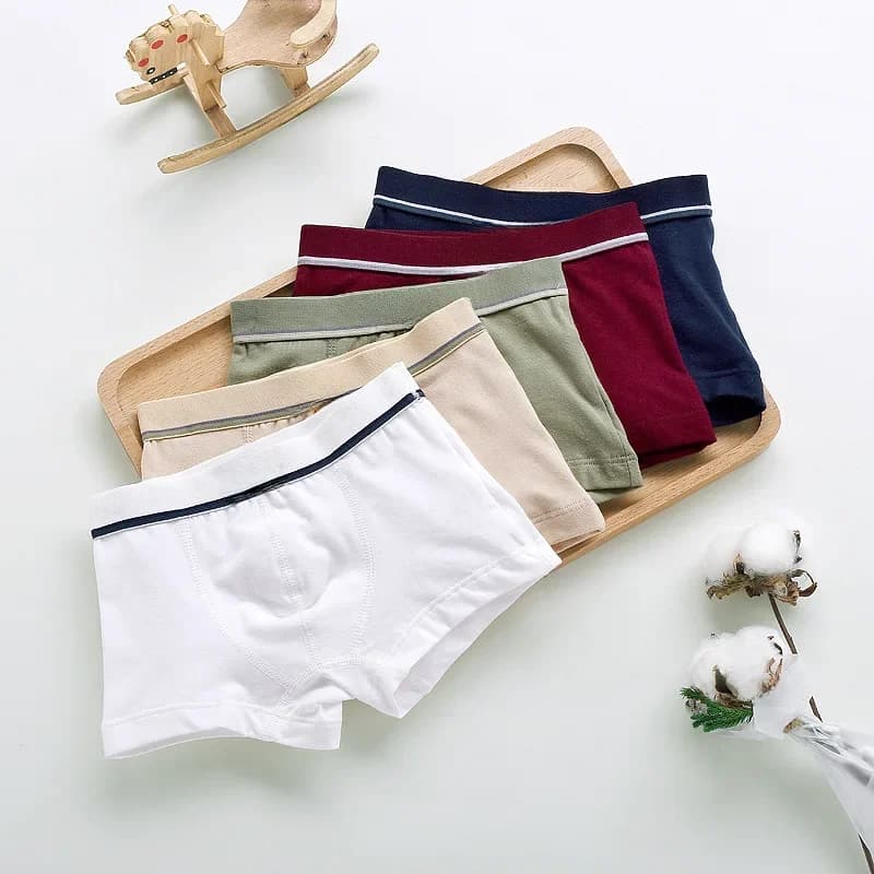 Nouveaux caleçons boxers en coton de haute qualité pour garçons, sous-vêtements pour enfants de 2 à 20 ans, lot de 5/3 pièces pour adolescents et étudiants