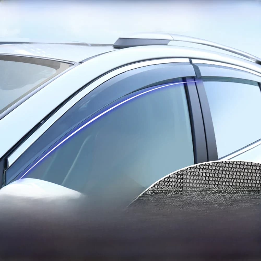 Visière extérieure de fenêtre de fumée de voiture, pour Audi Q5 2010 2011 2012 2013 2014 2015 2016 2017 2018, pare-soleil ensoleillé, déflecteur de protection