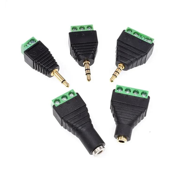 1 pièces 3.5 connecteur Jack adaptateur stéréo 3.5mm Audio Mono canal prise à vis Terminal Audio Mono canal prise