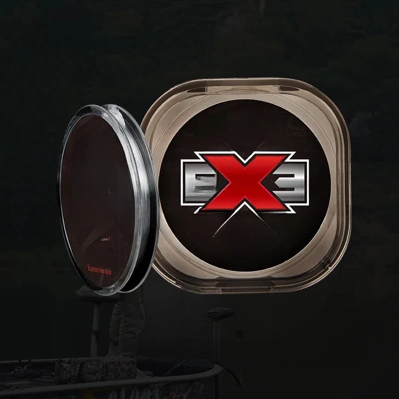Kingdom CX3-Ligne de pêche en fluorocarbone, monofilament super lisse et rigide, fil coulant invisible, 50m