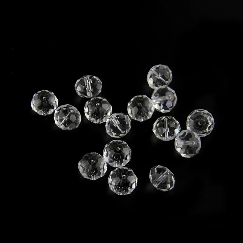 Perles rondes à facettes en cristal transparent, 2/3/4/6/8/10/12/14/16/18mm, pour la fabrication de bijoux, perles pour Bracelets et colliers