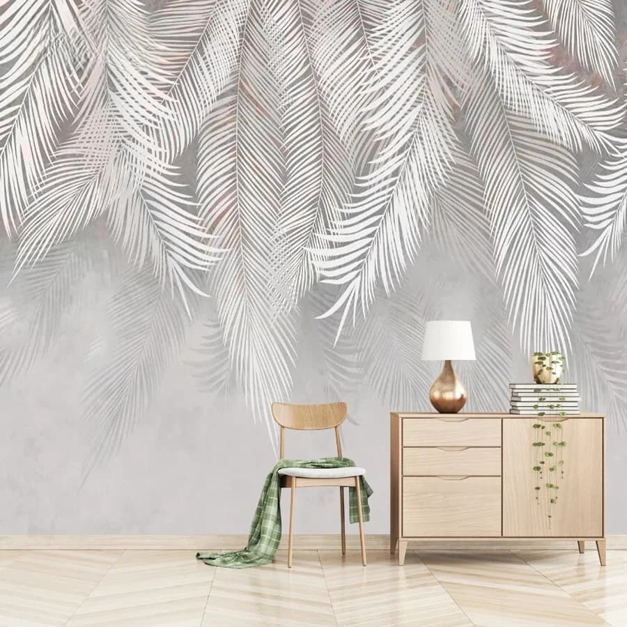 Papier peint auto-adhésif 3D personnalisé, peint à la main, cuir chevelu végétal rétro, salon, décoration de la maison, murale