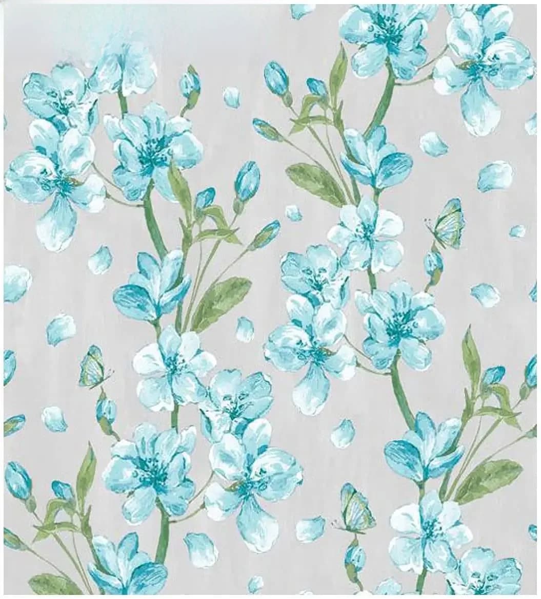 Papier peint peler et coller fleur de prunier, feuilles vertes parfaites, papier peint imperméable, vinyle, papier de contact auto-adhésif, décoratif