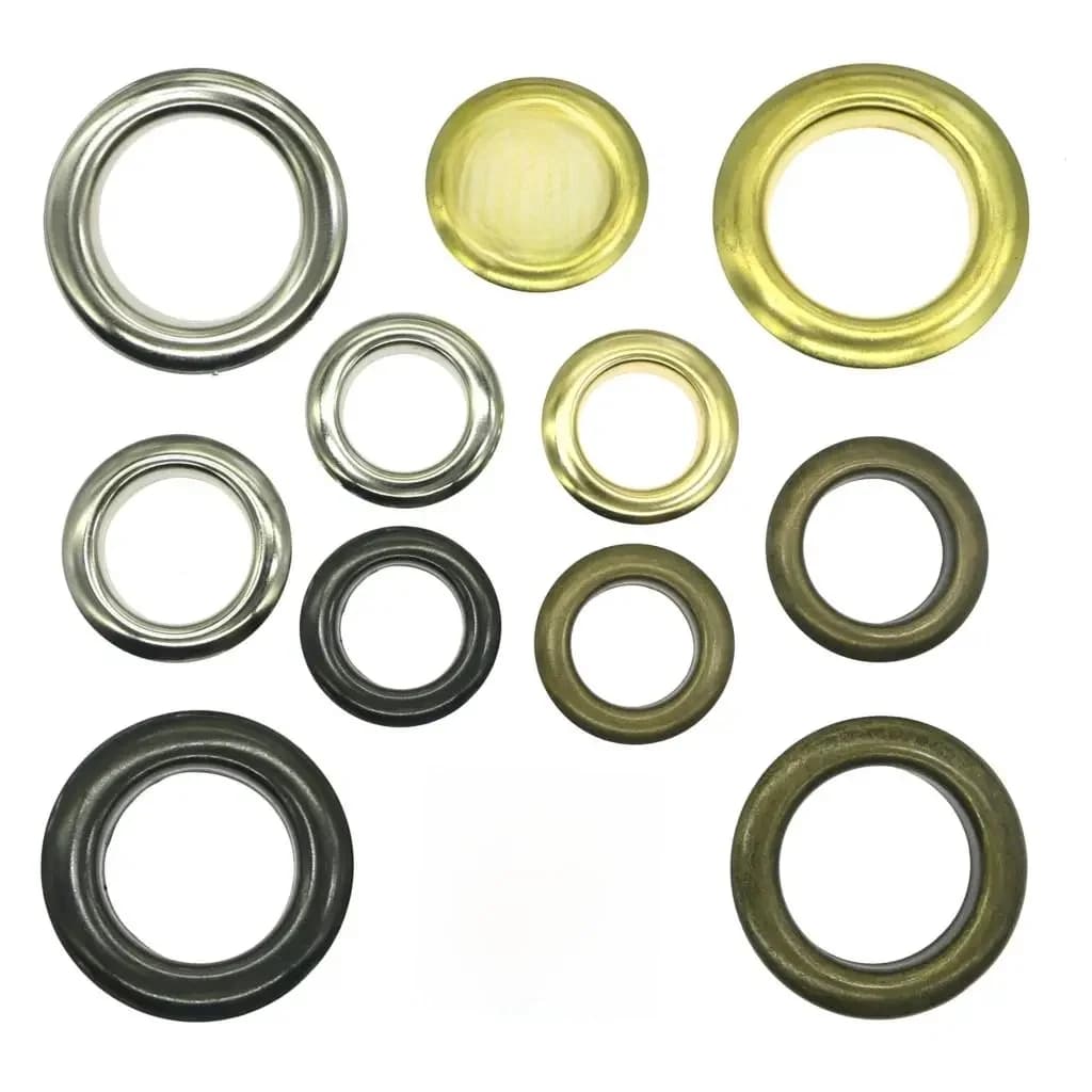 Grands œillets en cuivre pur 25 | 30 | Presse à œillets de 40 mm de diamètre intérieur pour rideaux, stores, sacs à main, œillets en métal laiton