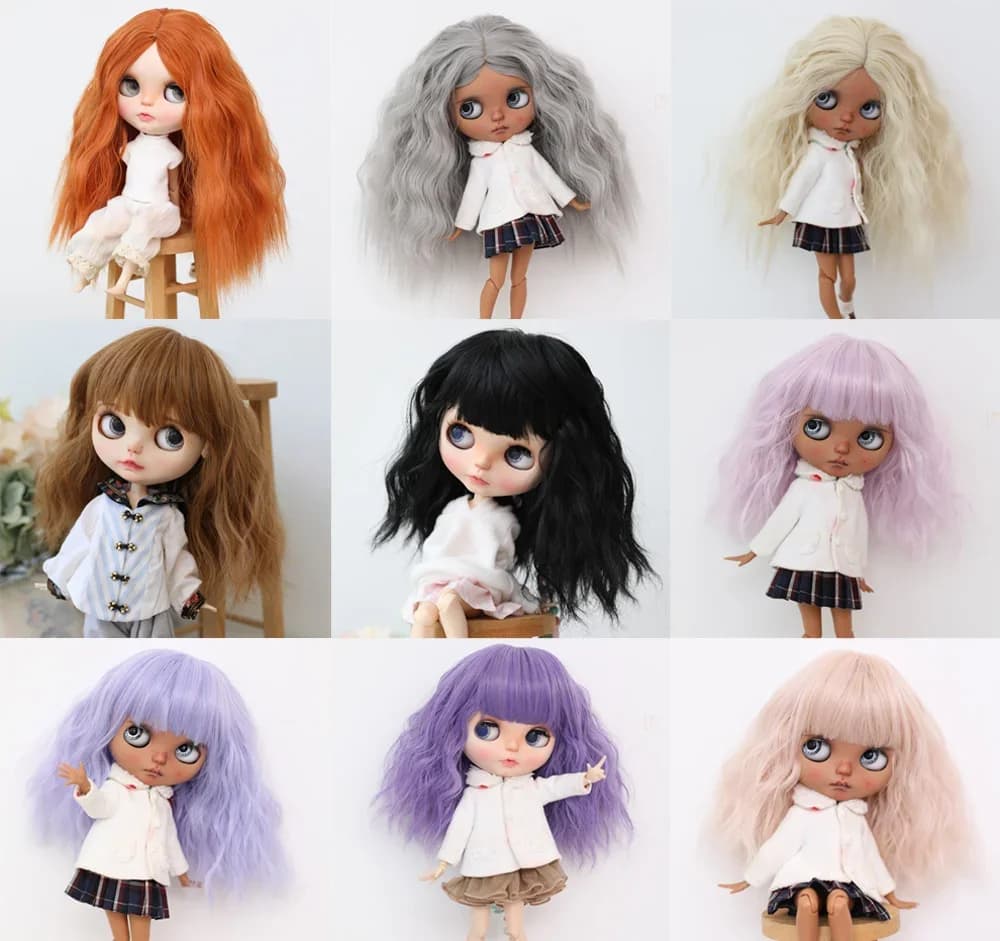 Perruque Blyth bouclée instantanée, une collection de cheveux, 9-10 pouces