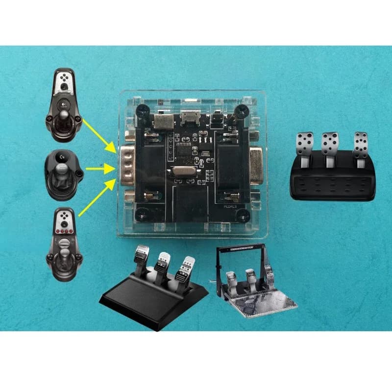 Adaptateur convertisseur pour Logitech G25/G27/G29 Simracing, pédale de jeu, changement de vitesse, adaptateur MOD pour pédale Thrustmaster T3PA PRO