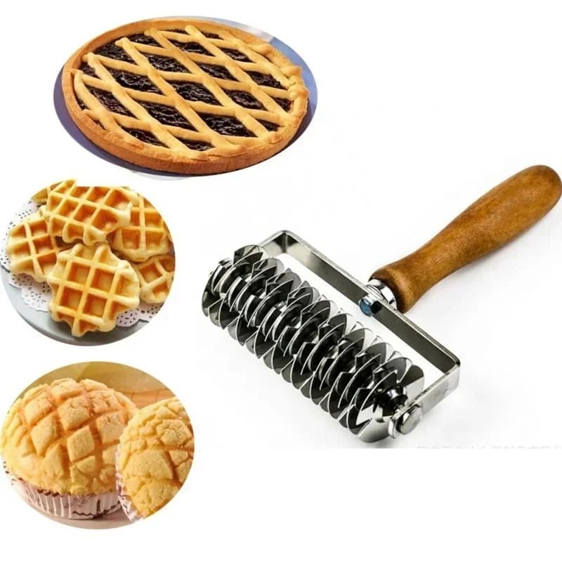 Coupe-treillis en acier inoxydable, rouleau de pâtisserie, pain, roue à Pizza, coupe-pâte à tarte, ustensiles de cuisson DIY WF