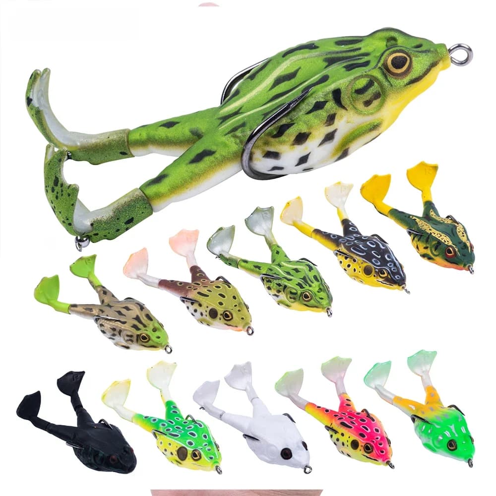 Goture – appât artificiel souple en Silicone pour la pêche en surface, leurre pour attraper des poissons, avec Double hélice, Wobbler, 8/9/10 CM