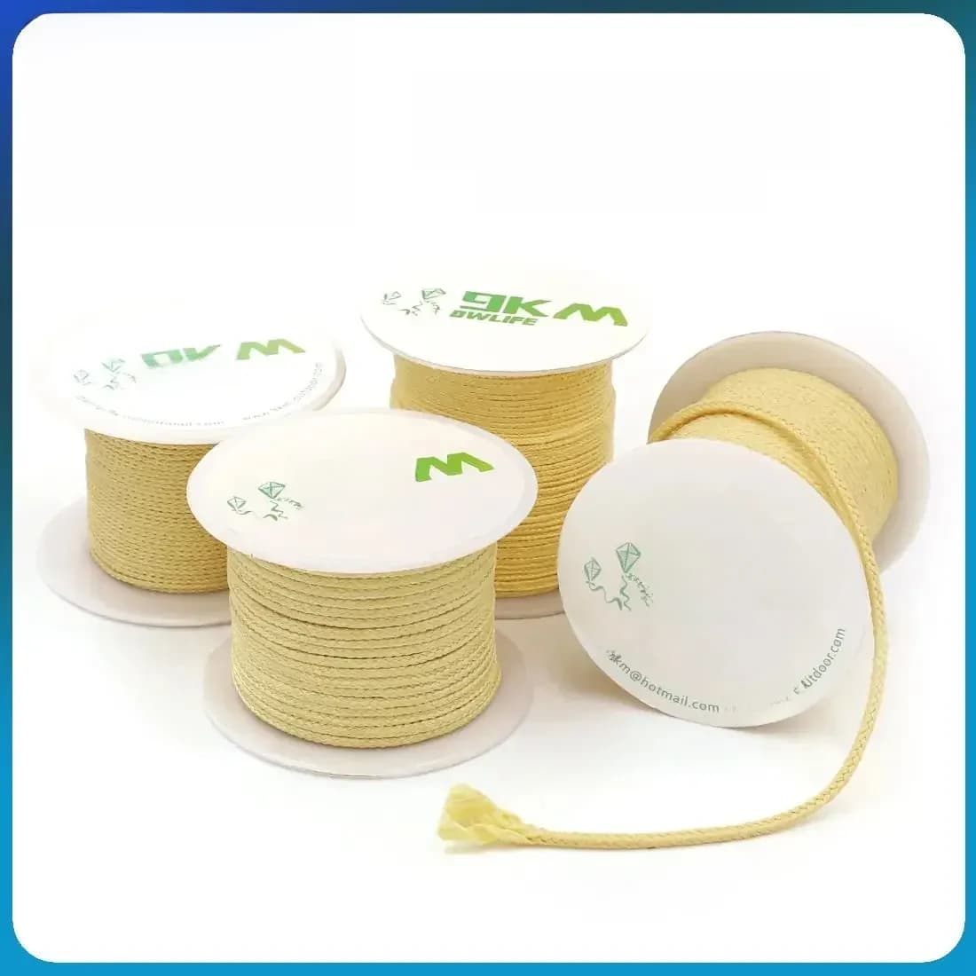 Ligne de pêche en Kevlar 0.8mm ~ 3.5mm, résistante à l'usure, pour Camping en plein air, randonnée, cerf-volant tressé, ligne d'assistance à la pêche réfractaire