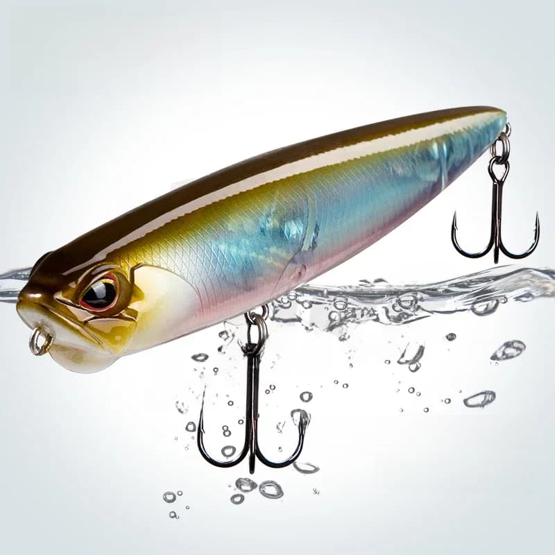 Leurre de pêche à la ligne Hunthouse Realis Pencil Topwater Stickbait 65mm/5.5g 100mm/14.5g flottant, leurres artificiels durs pour brochet et black-bass