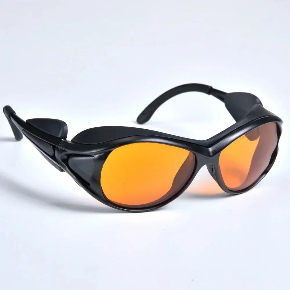 LSG-9 190-490nm Hong6 + CE Pour 405nm 445nm 450nm 473nm désactivation et bleu laser lunettes de sécurité VLT 50% Avec étui et gril
