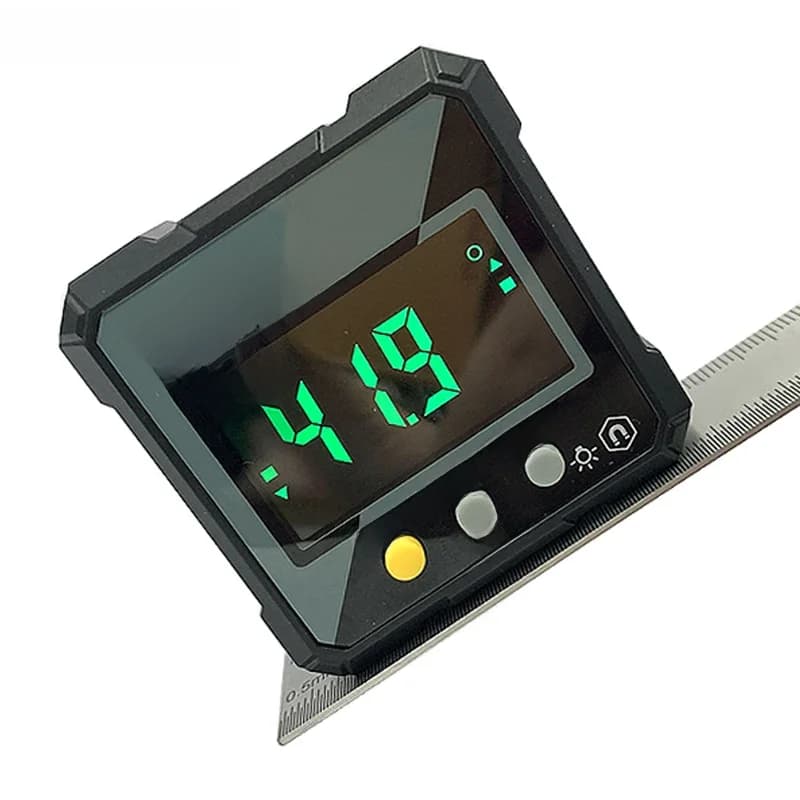 ETOPOO Niveau électronique numérique Fnder d'angle numérique 4*90 ° Inclinomètre magnétique rapporteur boîte de niveau de précision pour le travail du bois