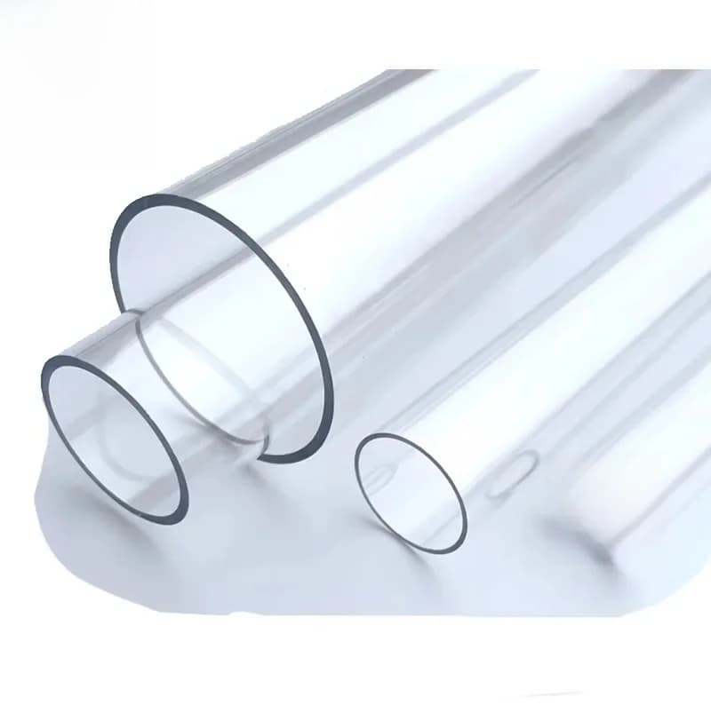 Tube en PC haute transparence, tuyau en polycarbonate, épaisseur 1 mm, résistant à la corrosion, à l'oxydation et aux hautes températures, robuste