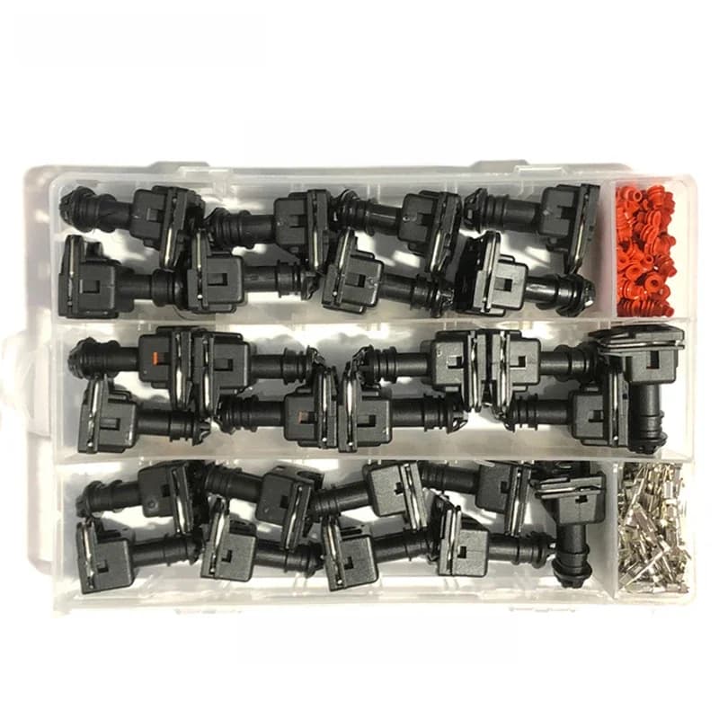 1 boîte 77 pièces 2 3 4 broches AMP étanche injecteur de carburant prise de câblage connecteur femelle EV1 Junior minuterie d'alimentation JPT