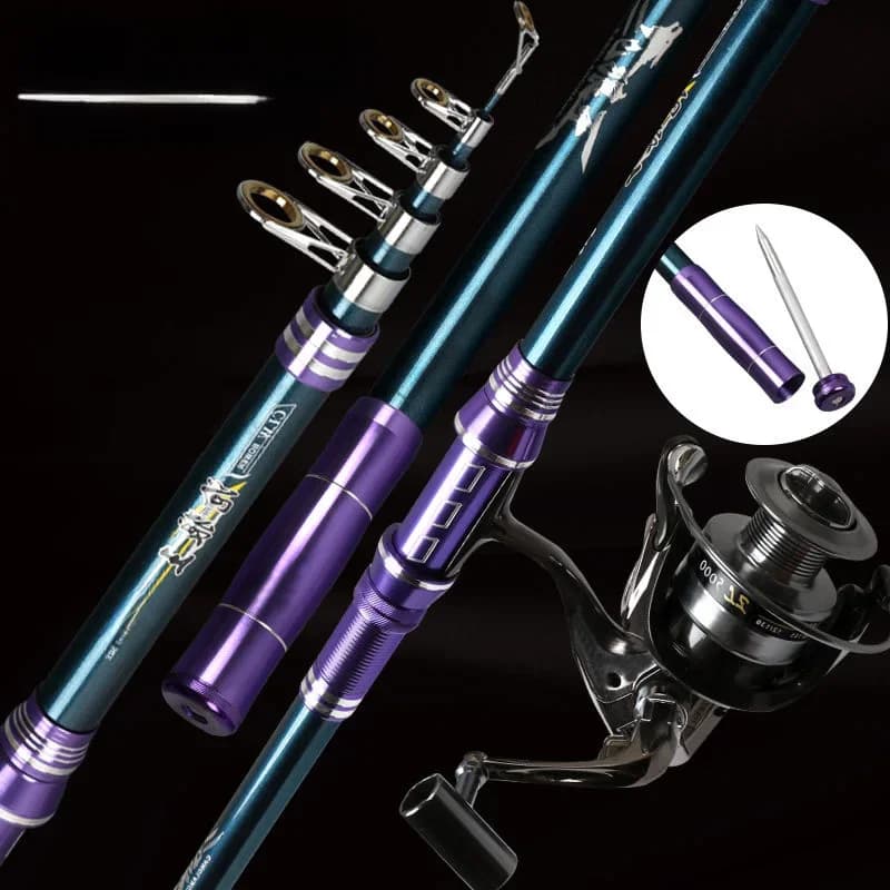 Super Hard Sea Carbone Pêche, Long Shot Carp Feeder Pole, Télescopique Spinning Shaking, Le Plus Récent, 3.6m, 4.2m, 4.5m