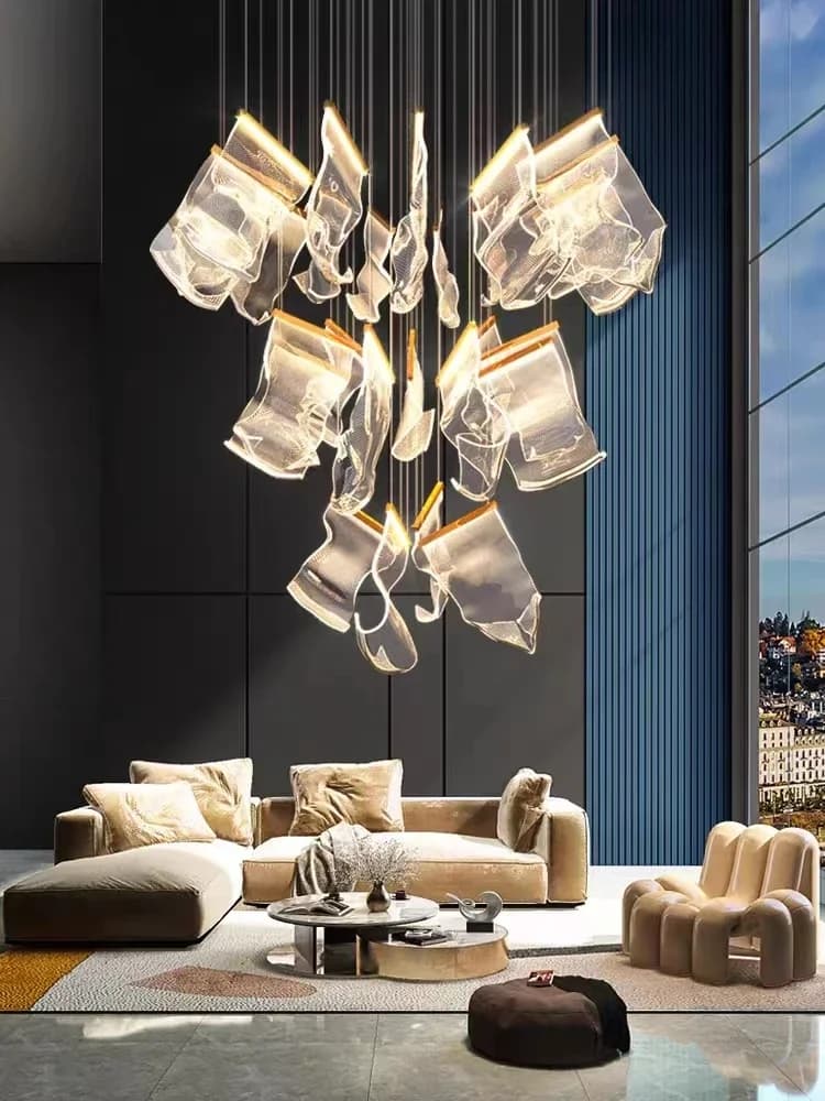 Nouvelle Suspension LED Moderne 2026 pour Salon, Escalier Duplex, Restaurant, Grenier – Luminaire Décoratif Tendance pour la Maison