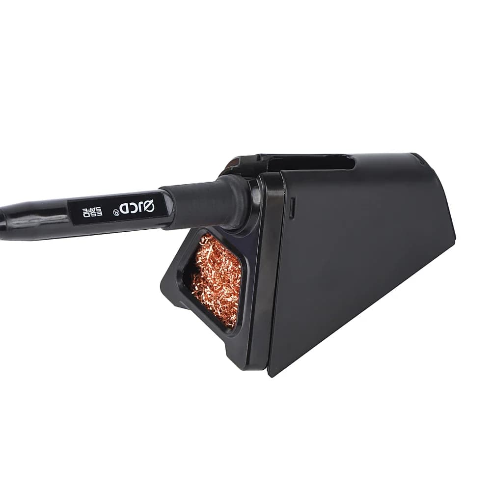 JCD 820 support de fer à souder électrique en alliage d'aluminium avec boule de cuivre de nettoyage de soudage sécurité à haute température