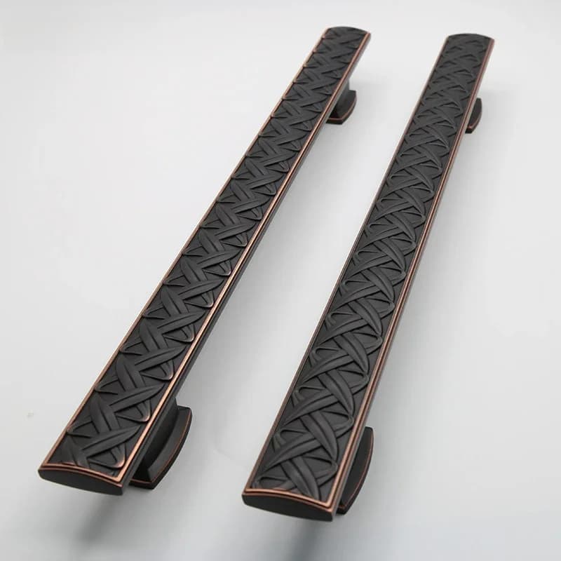 LSTABAN Poignée de villa de poignée de porte de modèle noir de style européen moderne pour les accessoires de matériel de meubles de grange de chambre d'hôpital d'hôtel