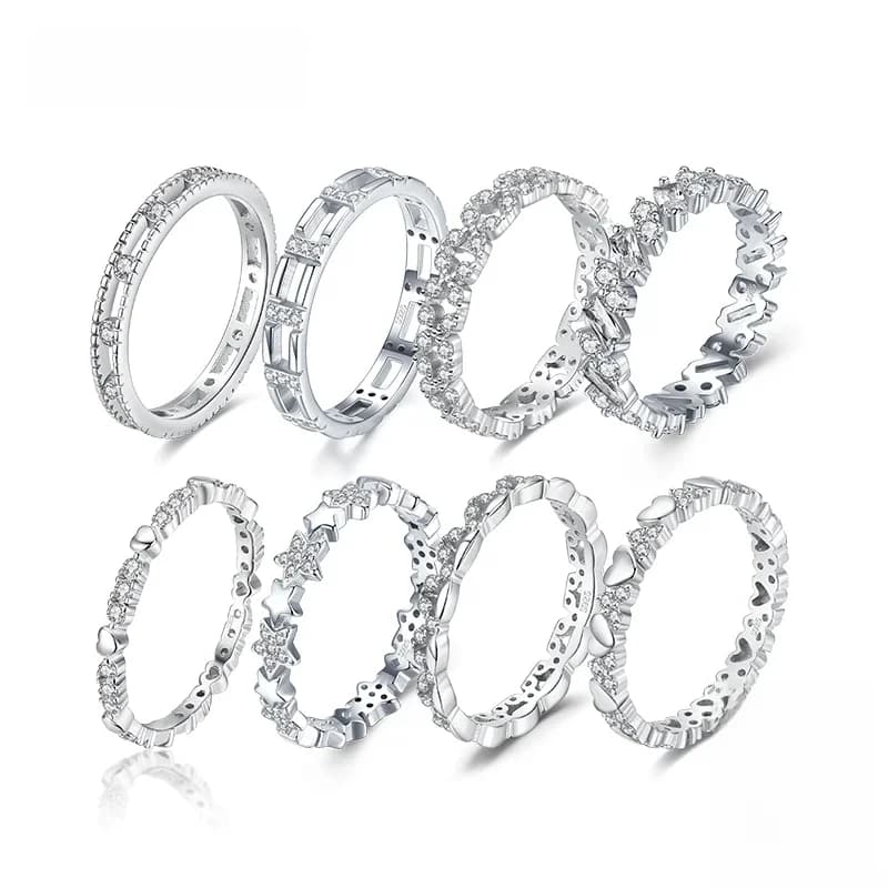 Modian véritable 925 en argent Sterling populaire européen classique irrégulier empilable anneau pour les femmes mode bagues bijoux fins