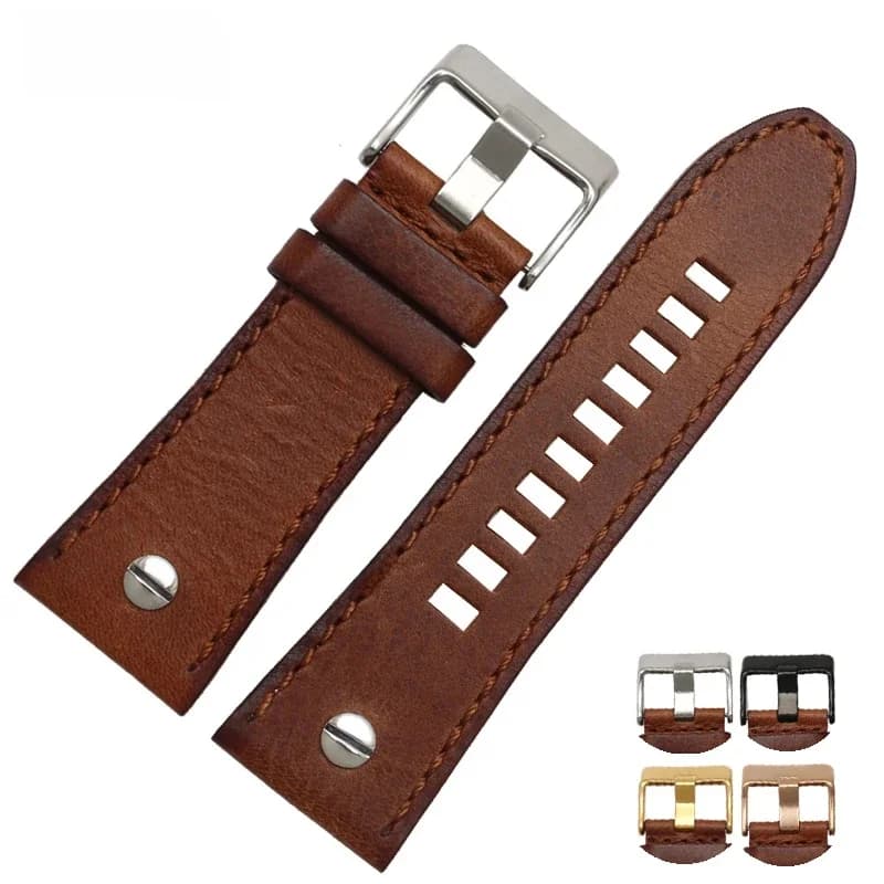 Bracelet de montre 28mm bracelet en cuir véritable bracelet de montre diesel bracelet de montres pour DZ7193 DZ7214 DZ7311 DZ7312 DZ7313 bracelet de montre