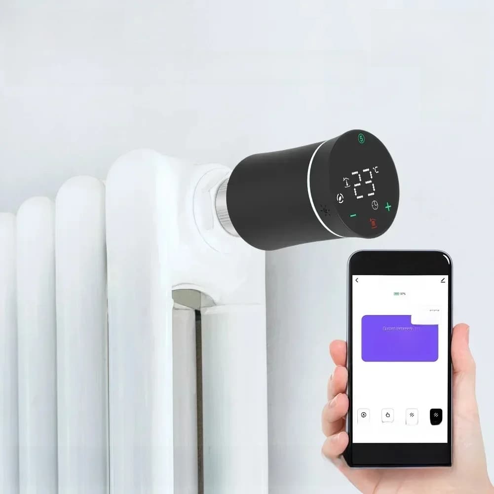 MOES – vanne d'actionneur de radiateur, Thermostat intelligent Programmable, chauffage de la température, commande vocale Alexa, TRV ZigBee 3.0, Tuya, nouveau