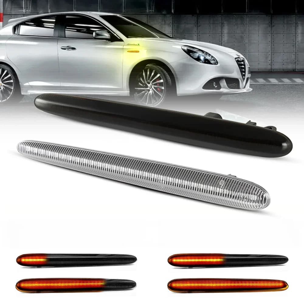 2 pièces LED feux de position latéraux dynamiques flèche clignotants clignotants pour Alfa Romeo Giulietta 940 Juliet Sprint Veloce 2010-2021