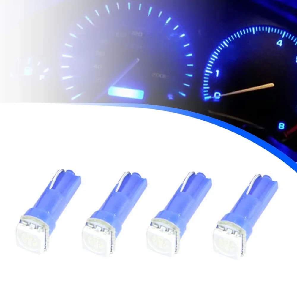 Ampoule Led T5 4P, tableau de bord intérieur, indicateur de réchauffement, affichage d'horloge à cale, lumière Radio cvc pour Peugeot 206 307 206 306 508