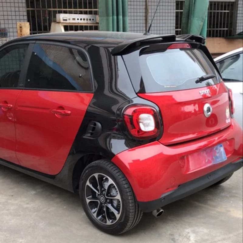 SHCHCG pour mercedes-benz Smart Fortwo Forfour 453 Spoiler ABS plastique non peint apprêt couleur coffre arrière aile Spoiler accessoires